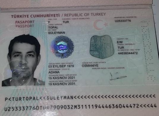 Паспорт SULEYMAN TOPAL