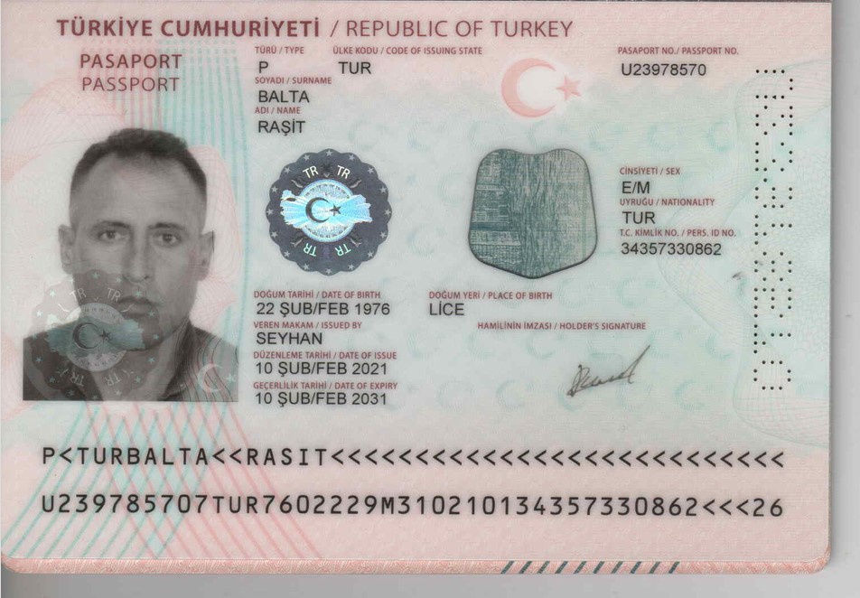 Паспорт RASIT BALTA